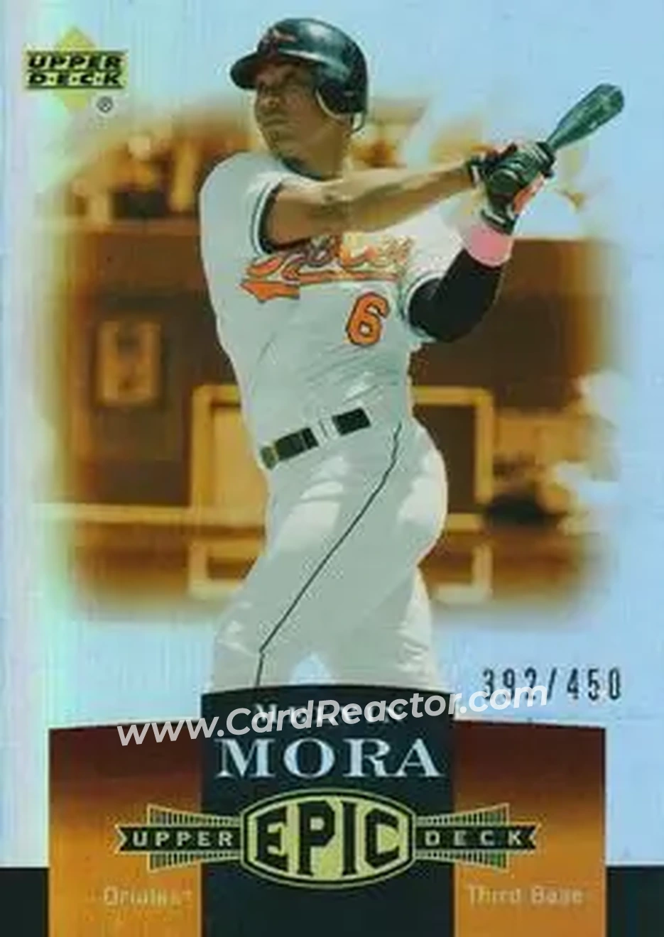 2006 Upper Deck Epic #22 - Melvin Mora - Baltimore Orioles - Front