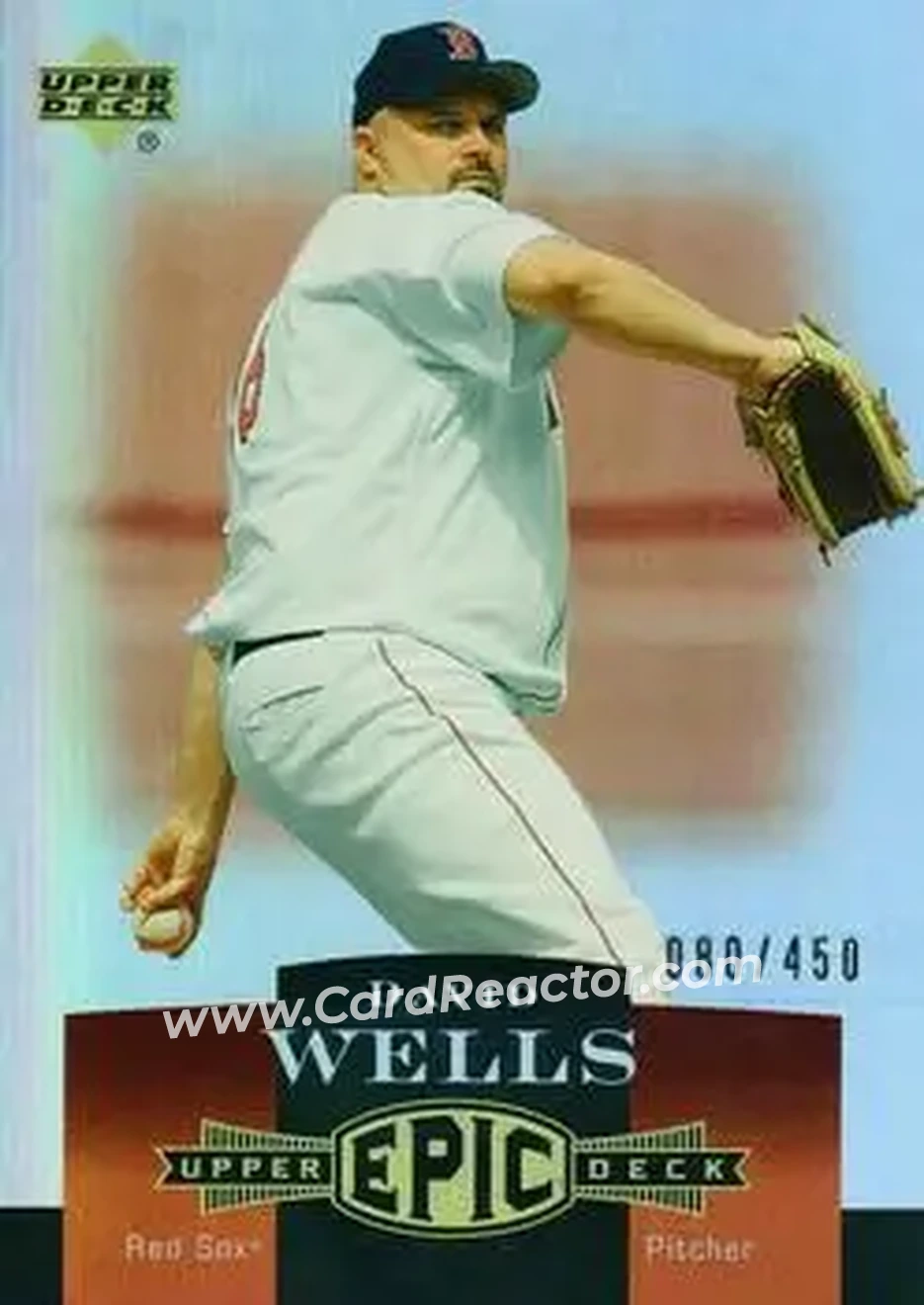 2006 Upper Deck Epic #30 - David Wells - Boston Red Sox - Front