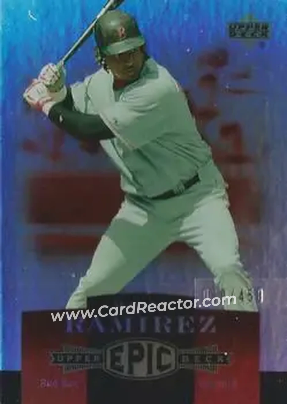 2006 Upper Deck Epic #34 - Manny Ramirez - Boston Red Sox - Front 2006 Upper Deck Epic #34 - Manny Ramirez - Boston Red Sox - Front