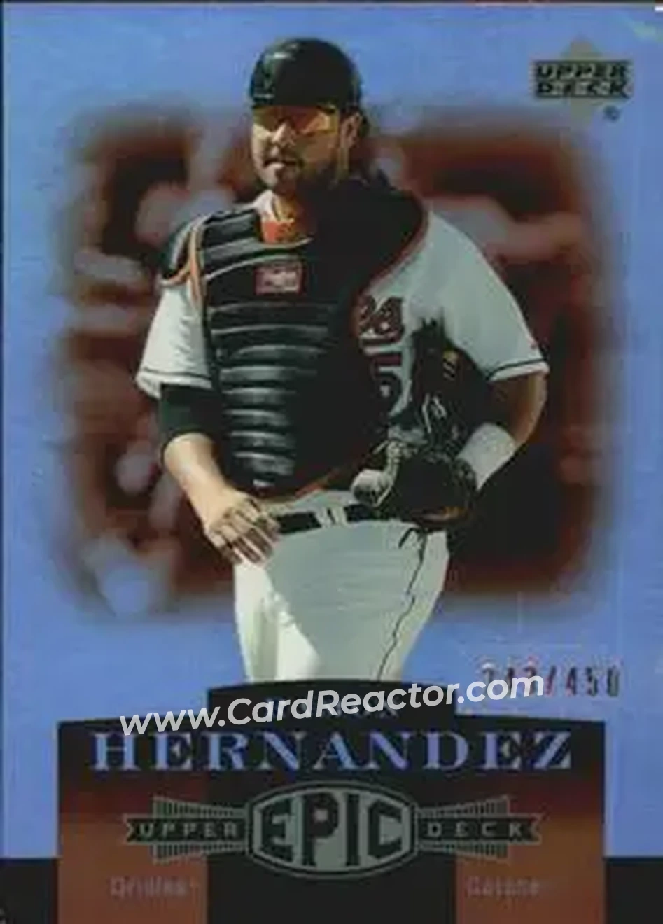2006 Upper Deck Epic #26 - Ramon Hernandez - Baltimore Orioles - Front