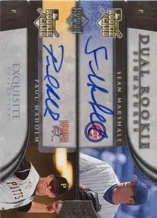 Sean Marshall - Paul Maholm DRS, AU, SN55, EXCH - Chicago Cubs - Pittsburgh Pirates · 2006 Upper Deck Exquisite Collection #25