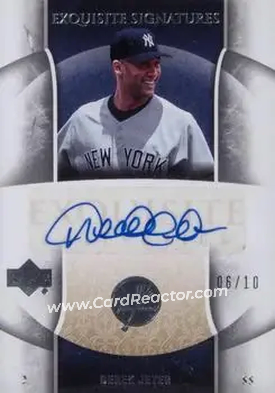 2006 Upper Deck Exquisite Collection #92 - Derek Jeter - New York Yankees - Front