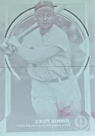 Jimmie Foxx · 2026 Topps Tribute #82 · Printing Plate Magenta