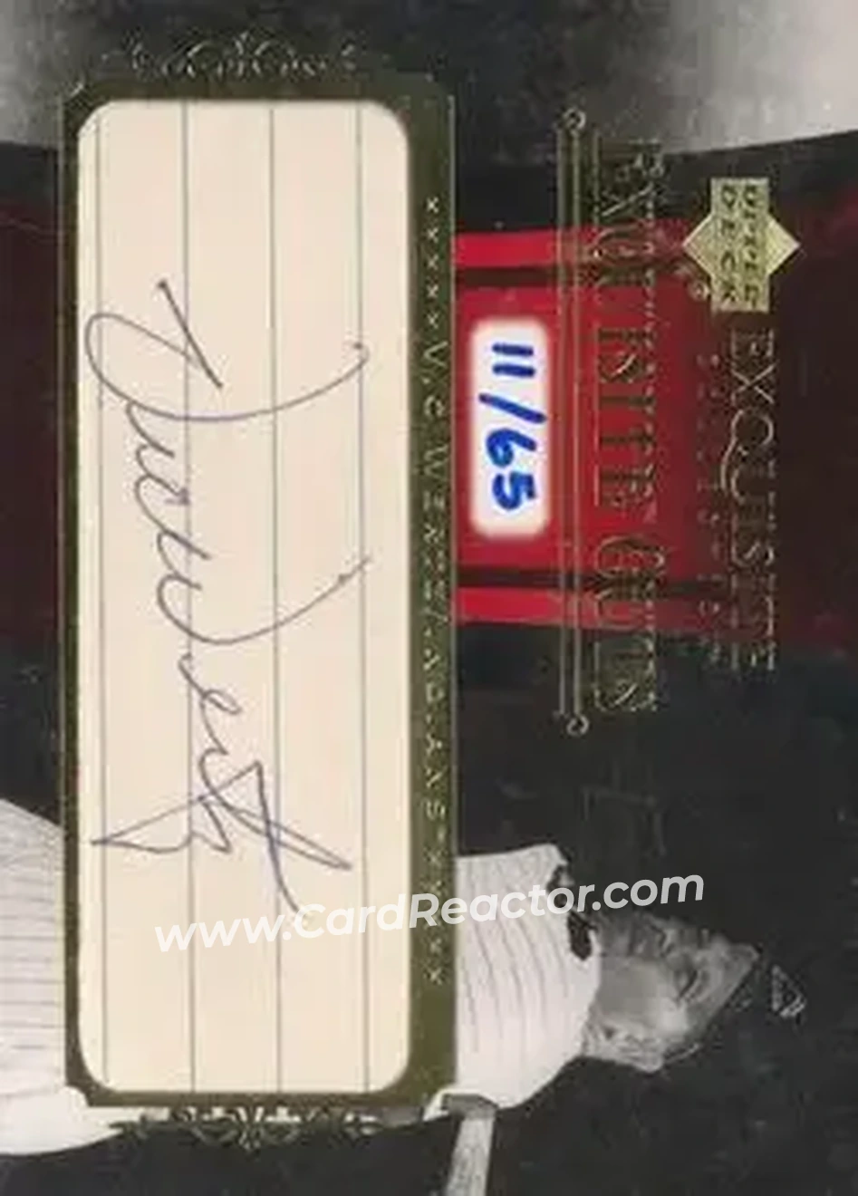 2006 Upper Deck Exquisite Collection - Exquisite Cuts #EC-VW - Vic Wertz - Cleveland Indians - Front