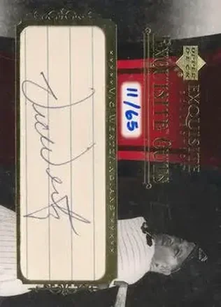 2006 Upper Deck Exquisite Collection - Exquisite Cuts #EC-VW - Vic Wertz - Cleveland Indians