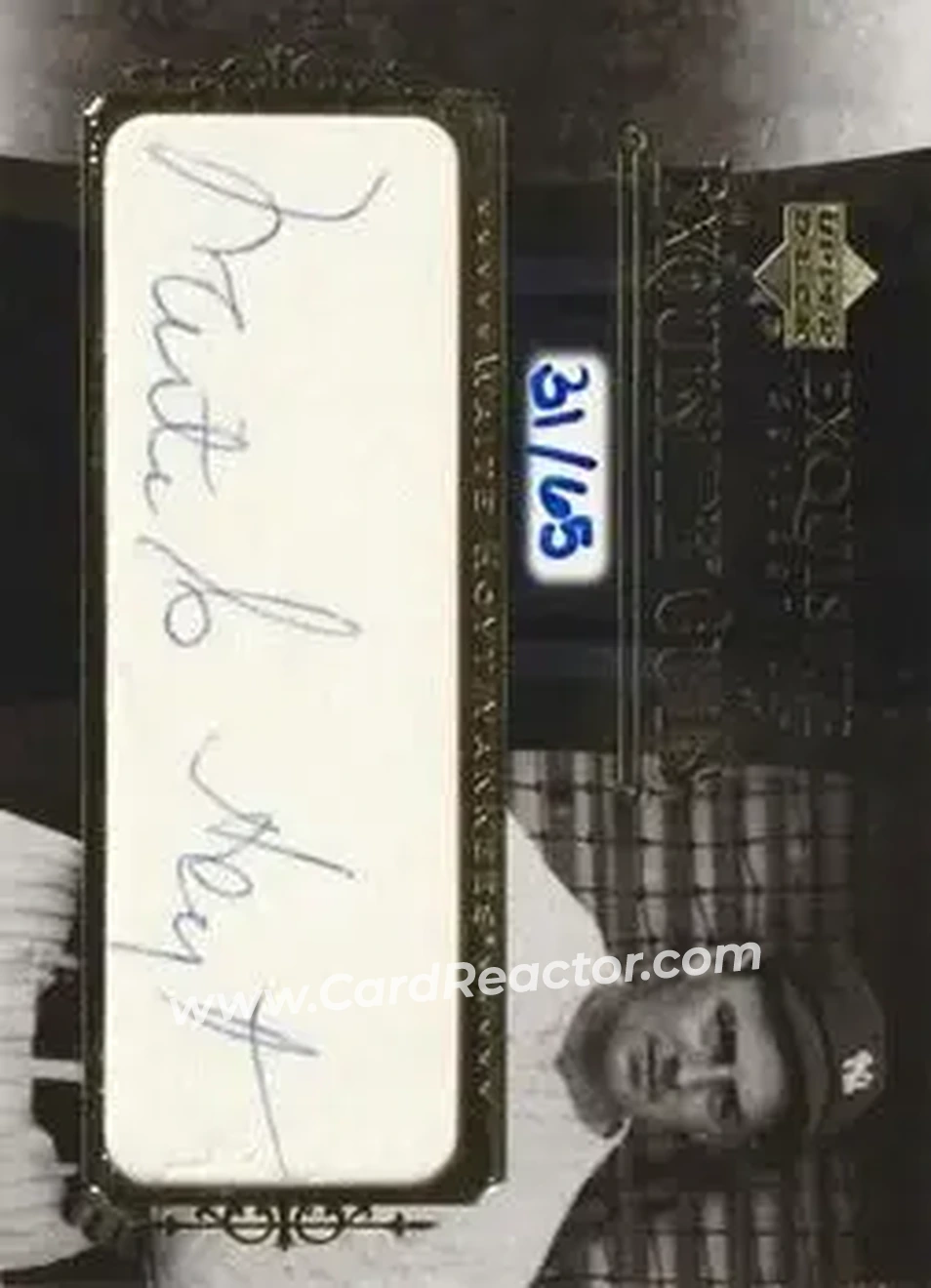 2006 Upper Deck Exquisite Collection - Exquisite Cuts #EC-WH - Waite Hoyt - New York Yankees - Front