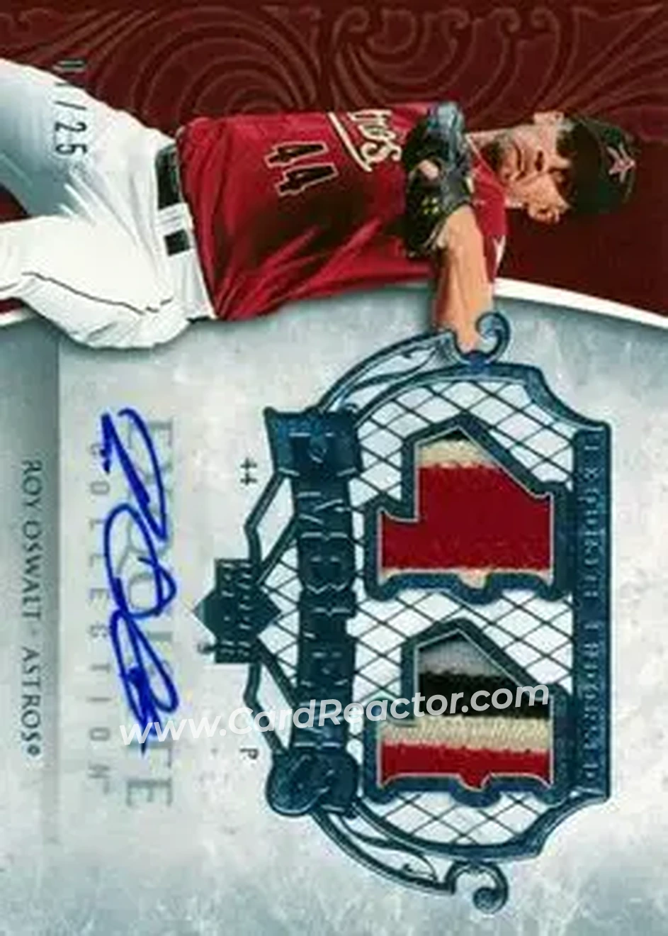 2006 Upper Deck Exquisite Collection - Exquisite Endorsed Emblems #EE-RO - Roy Oswalt - Houston Astros - Front