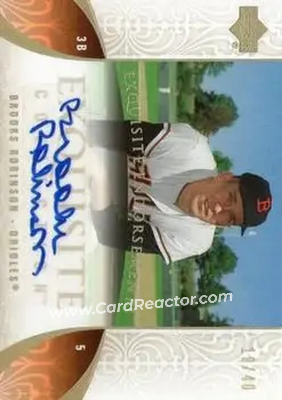 2006 Upper Deck Exquisite Collection - Exquisite Endorsements #EN-BR - Brooks Robinson - Baltimore Orioles - Front