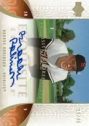 2006 Upper Deck Exquisite Collection - Exquisite Endorsements #EN-BR - Brooks Robinson - Baltimore Orioles