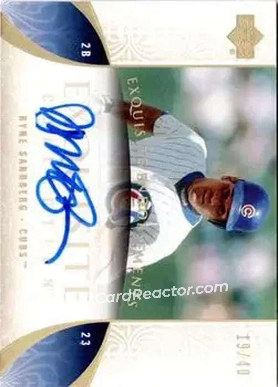 2006 Upper Deck Exquisite Collection - Exquisite Endorsements #EN-RS - Ryne Sandberg - Chicago Cubs - Front