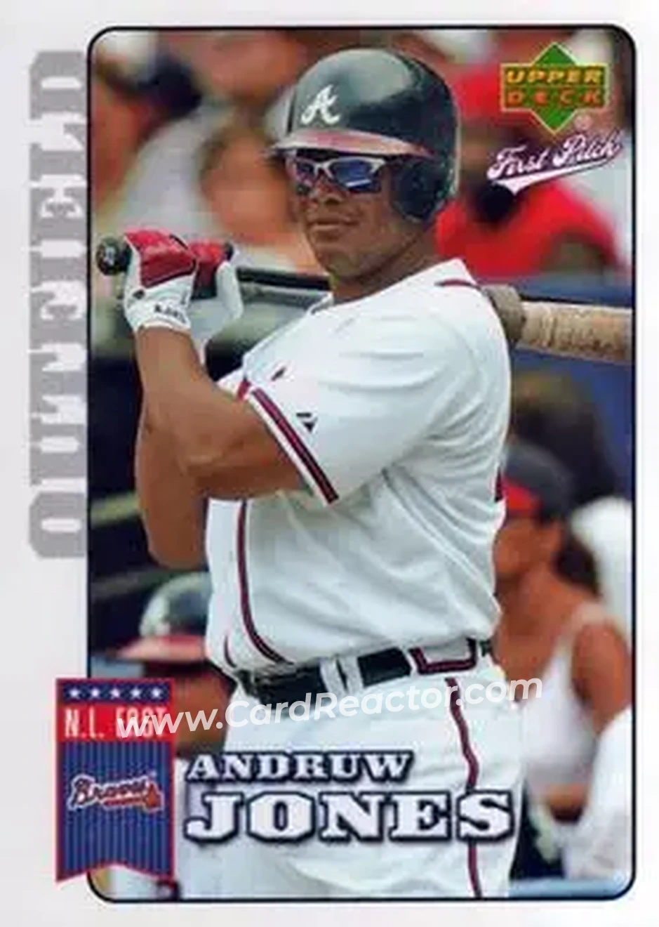 2006 Upper Deck First Pitch #9 - Andruw Jones - Atlanta Braves - Front