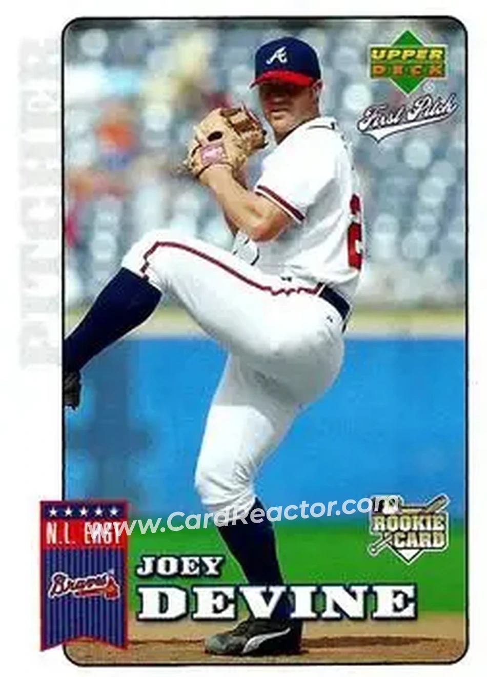 2006 Upper Deck First Pitch #8 - Joey Devine - Atlanta Braves - Front 2006 Upper Deck First Pitch #8 - Joey Devine - Atlanta Braves - Front