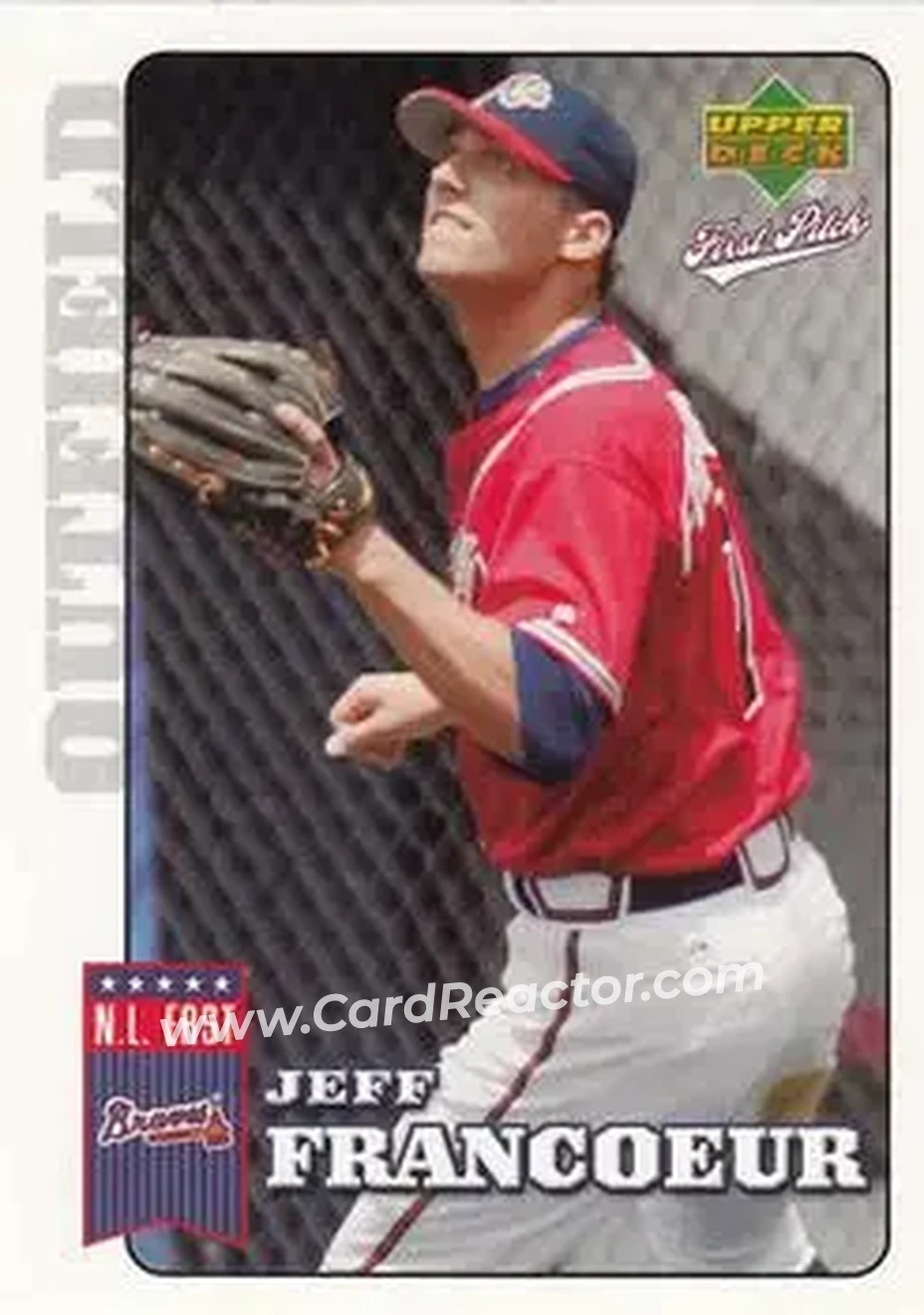 2006 Upper Deck First Pitch #13 - Jeff Francoeur - Atlanta Braves - Front 2006 Upper Deck First Pitch #13 - Jeff Francoeur - Atlanta Braves - Front