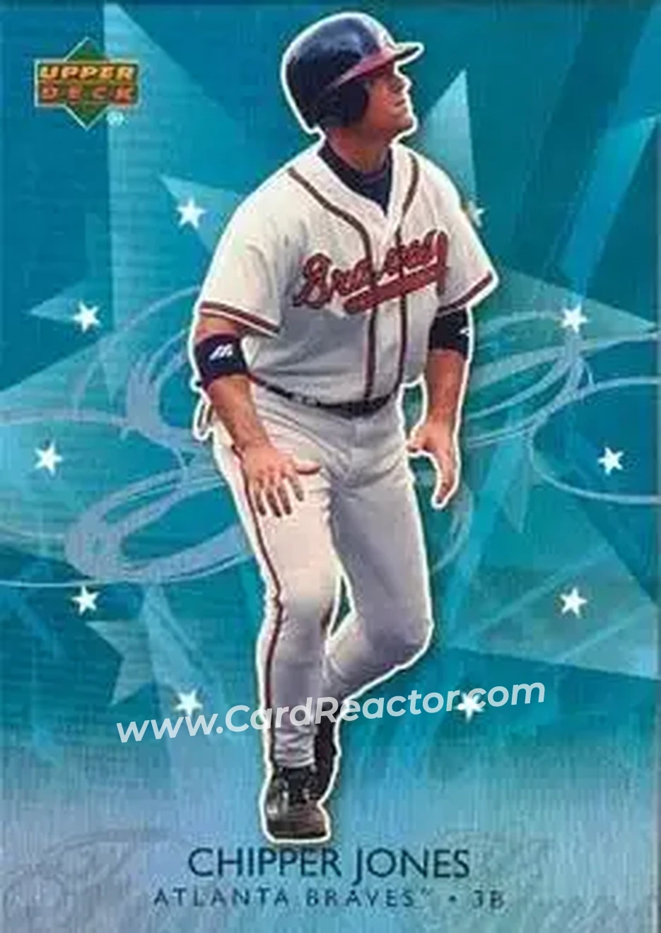 2006 Upper Deck Future Stars #6 - Chipper Jones - Atlanta Braves - Front 2006 Upper Deck Future Stars #6 - Chipper Jones - Atlanta Braves - Front