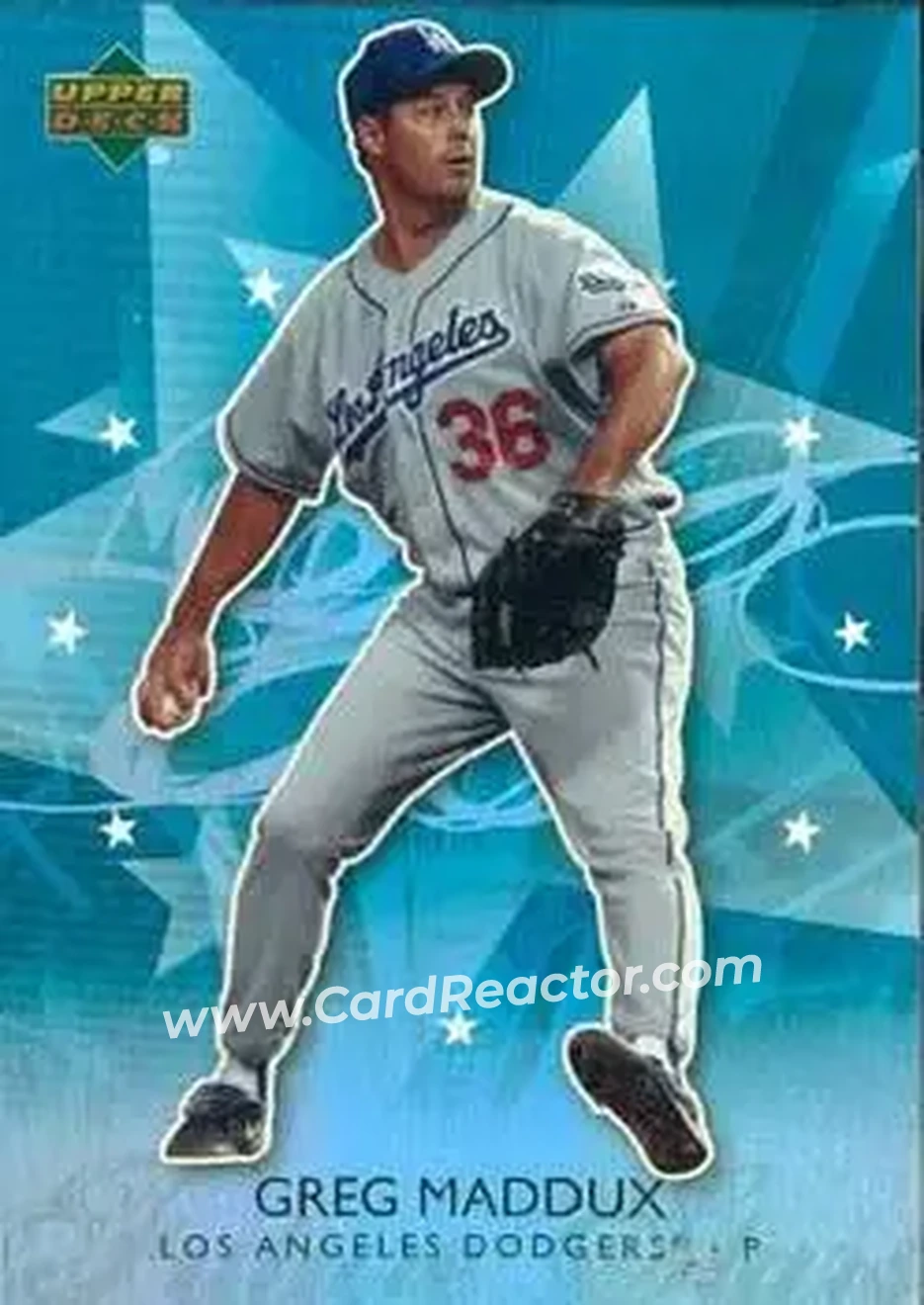 2006 Upper Deck Future Stars #16 - Greg Maddux - Los Angeles Dodgers - Front 2006 Upper Deck Future Stars #16 - Greg Maddux - Los Angeles Dodgers - Front