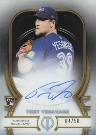2026 Topps Tribute - Tribute Autographs Gold #TA-TY - Trey Yesavage - Toronto Blue Jays