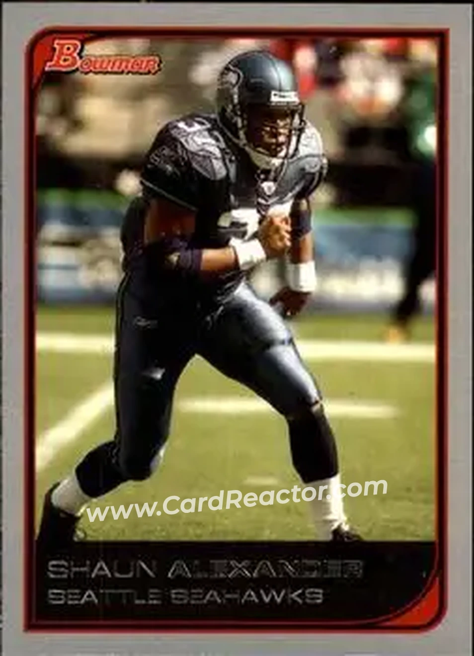 2006 Bowman #3 - Shaun Alexander - Seattle Seahawks - Front