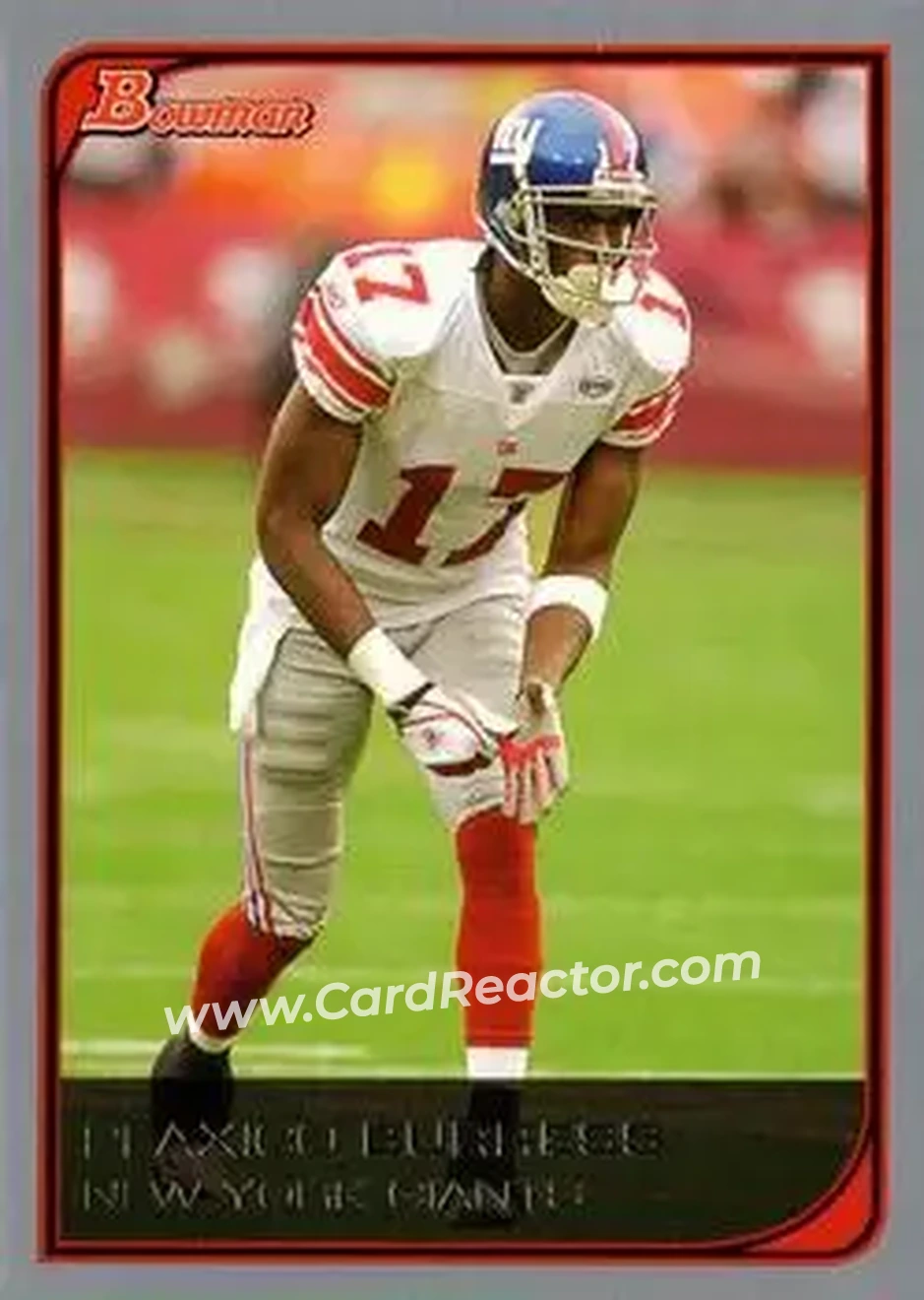 2006 Bowman #1 - Plaxico Burress - New York Giants - Front