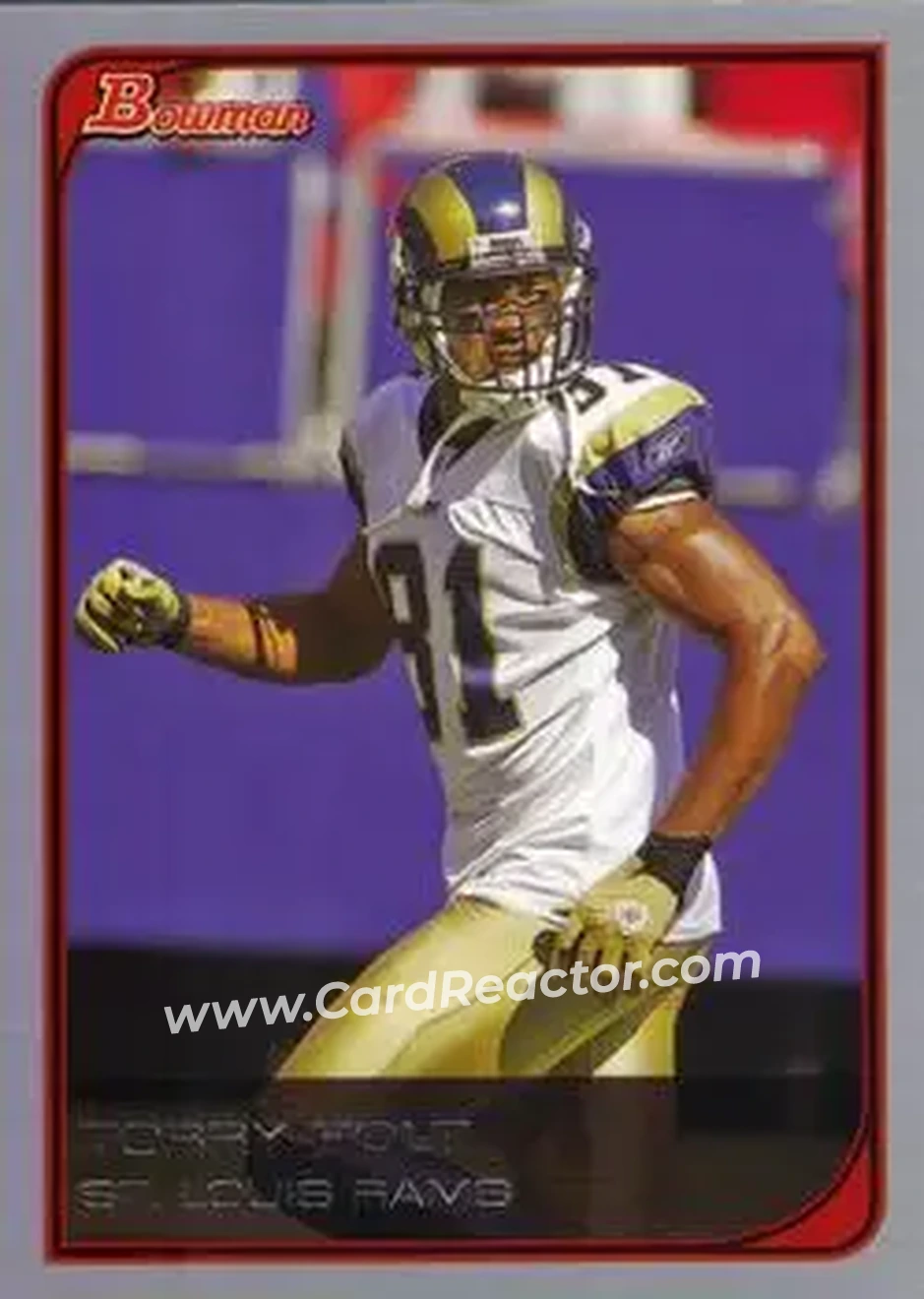2006 Bowman #12 - Torry Holt - St. Louis Rams - Front