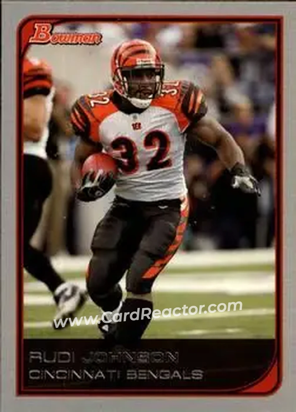 2006 Bowman #14 - Rudi Johnson - Cincinnati Bengals - Front