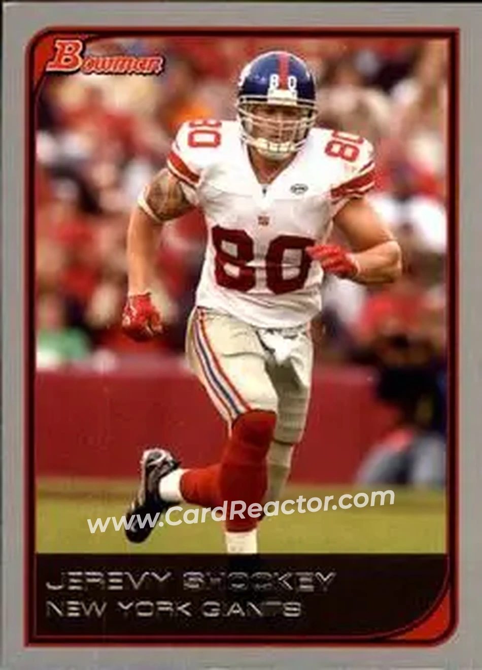 2006 Bowman #18 - Jeremy Shockey - New York Giants - Front