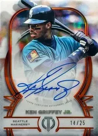 2026 Topps Tribute - Tribute Autographs Orange #TA-KG - Ken Griffey Jr. - Seattle Mariners