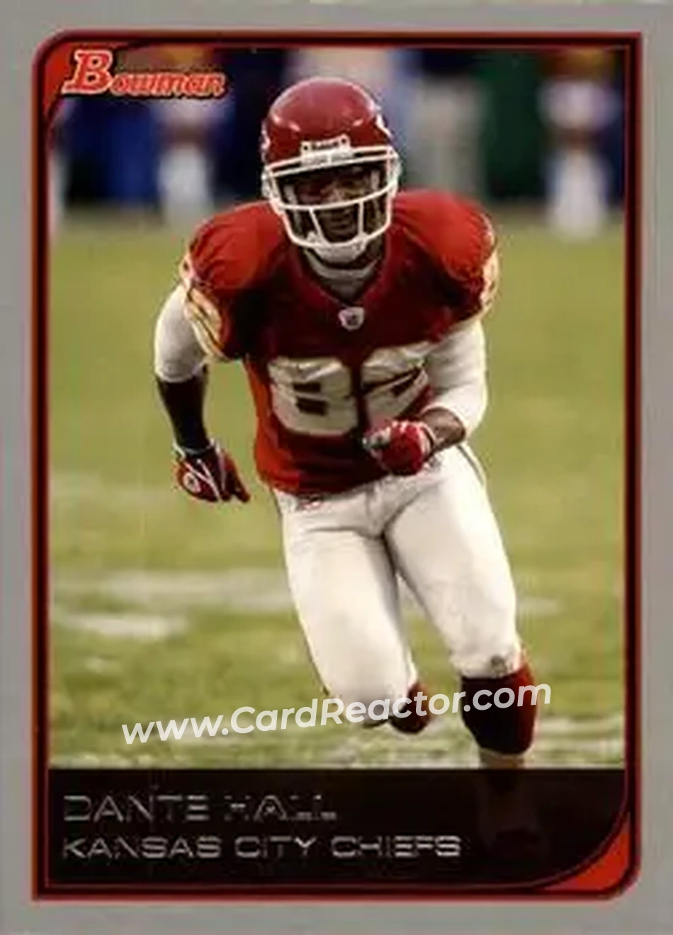 2006 Bowman #25 - Dante Hall - Kansas City Chiefs - Front