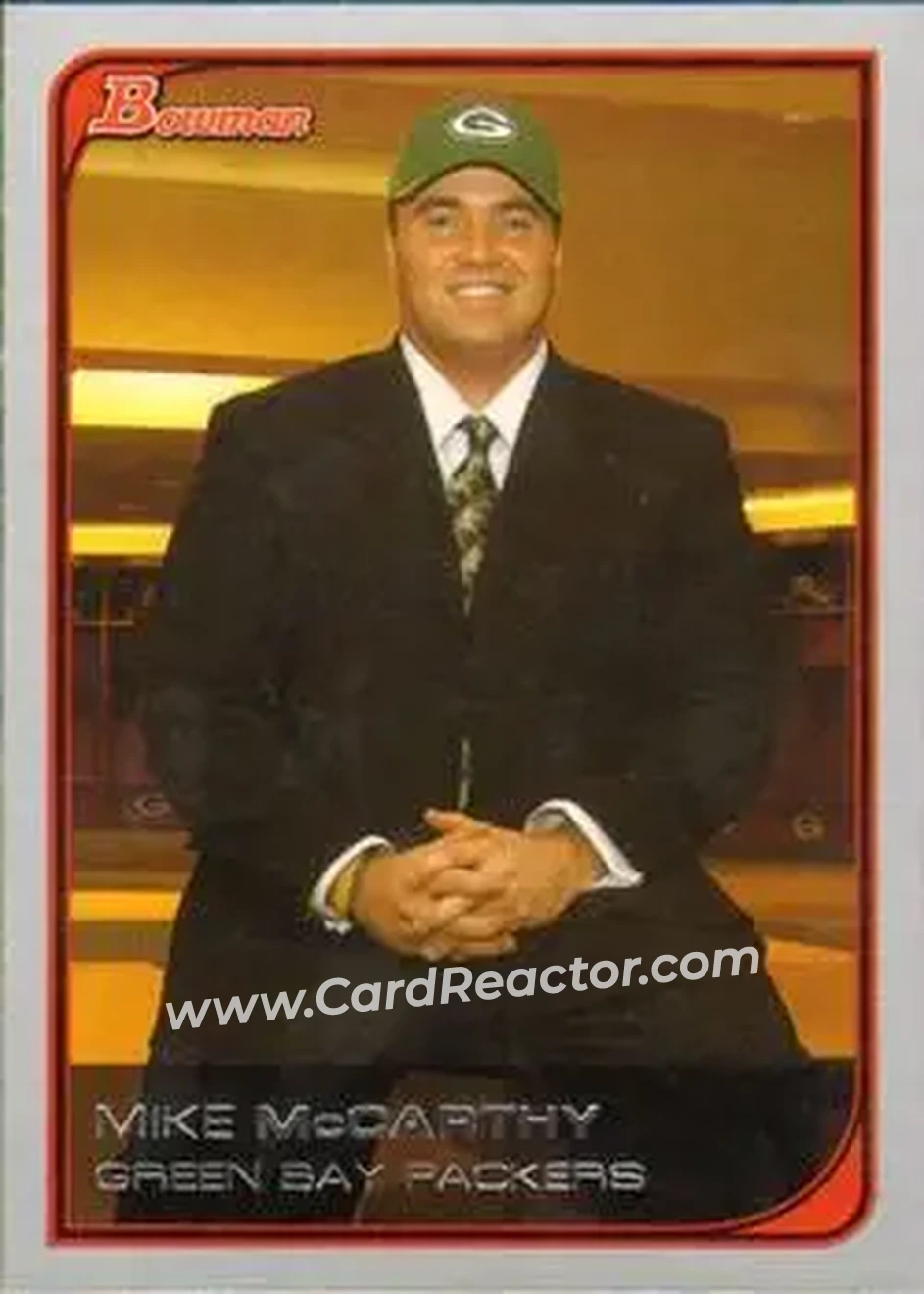 2006 Bowman #27 - Mike McCarthy - Green Bay Packers - Front