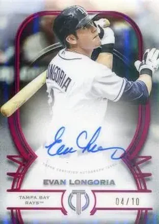 2026 Topps Tribute - Tribute Autographs Pink #TA-EL - Evan Longoria - Tampa Bay Rays