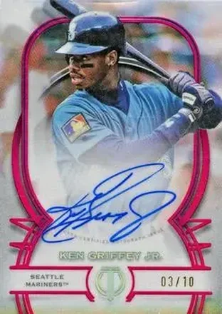 2026 Topps Tribute - Tribute Autographs Pink #TA-KG - Ken Griffey Jr. - Seattle Mariners