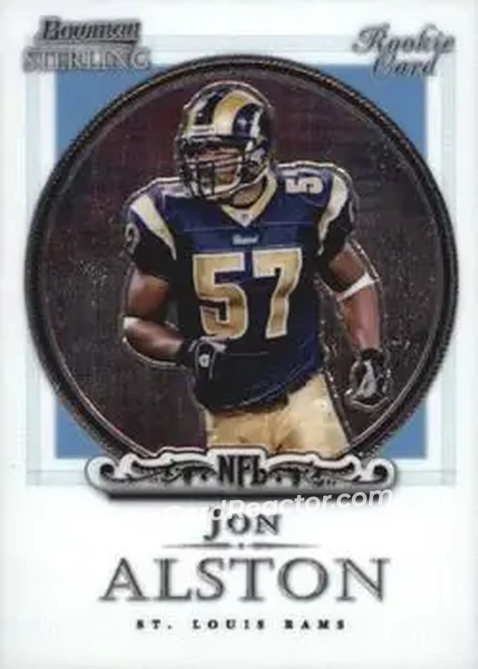2006 Bowman Sterling #1 - Jon Alston - St. Louis Rams - Front