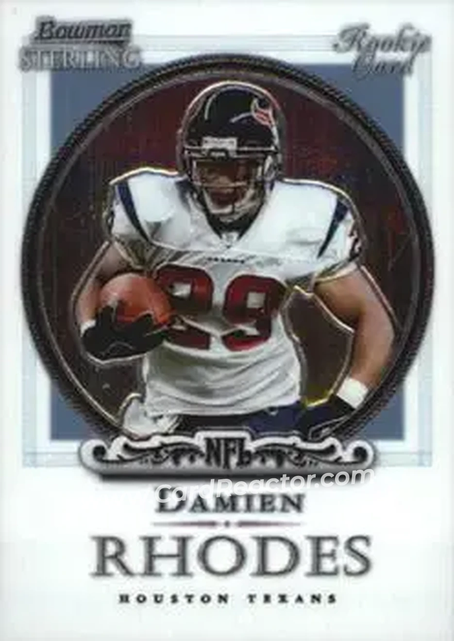 2006 Bowman Sterling #3 - Damien Rhodes - Houston Texans - Front