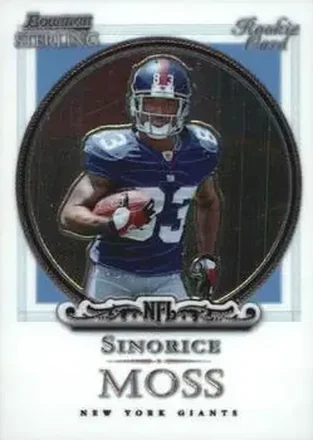 2006 Bowman Sterling #24 - Sinorice Moss - New York Giants