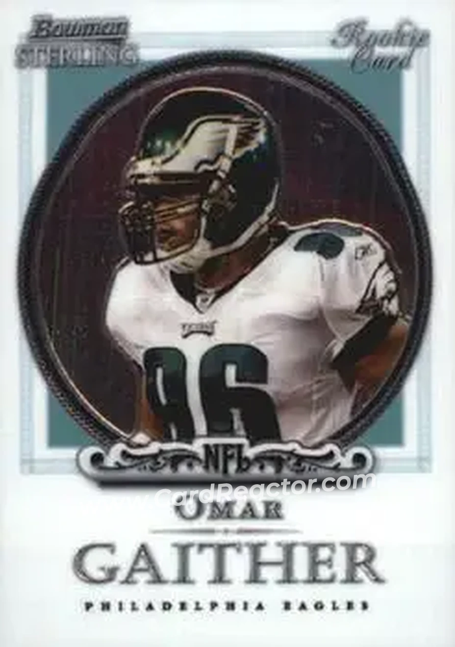 2006 Bowman Sterling #34 - Omar Gaither - Philadelphia Eagles - Front