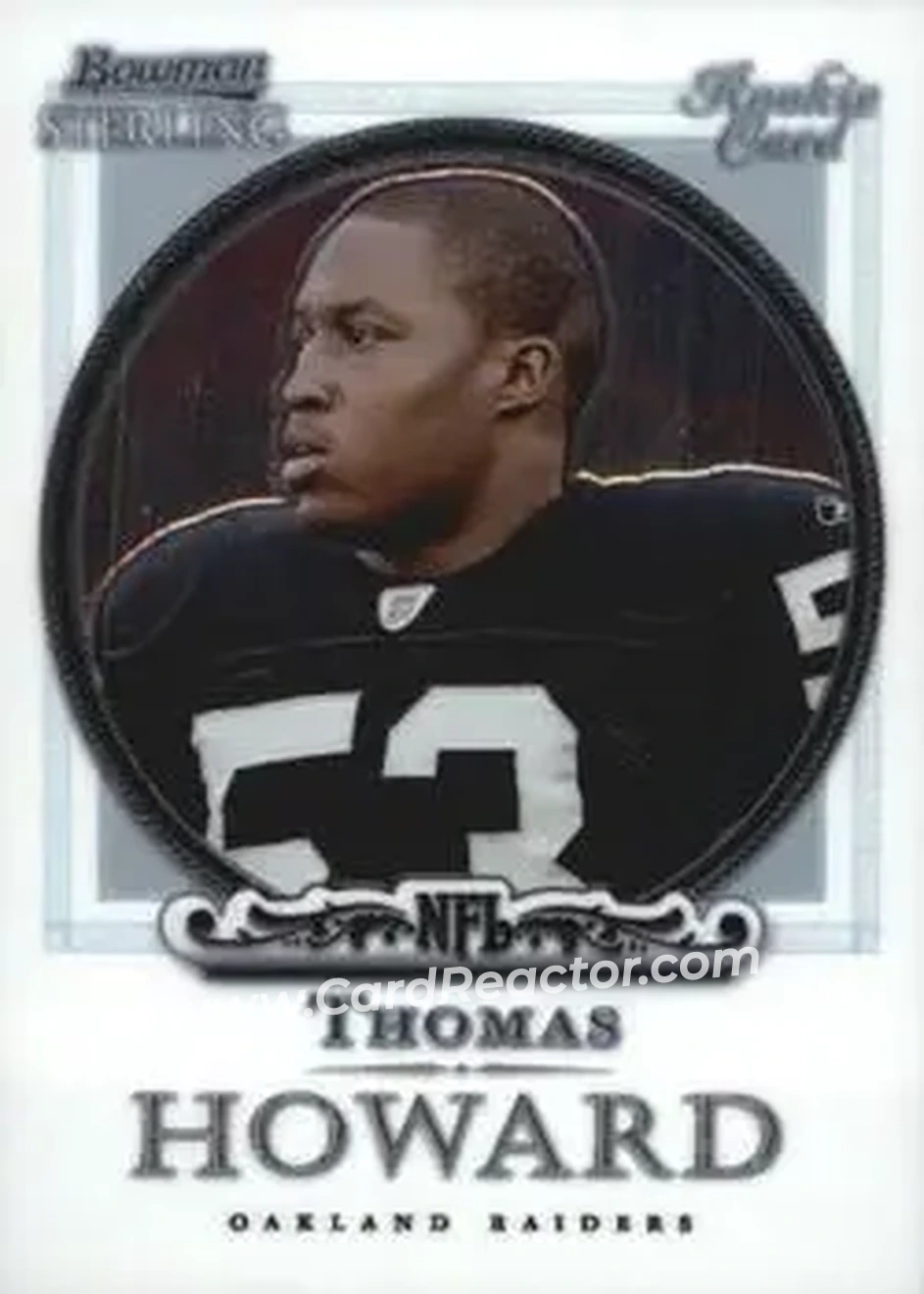 2006 Bowman Sterling #36 - Thomas Howard - Oakland Raiders - Front