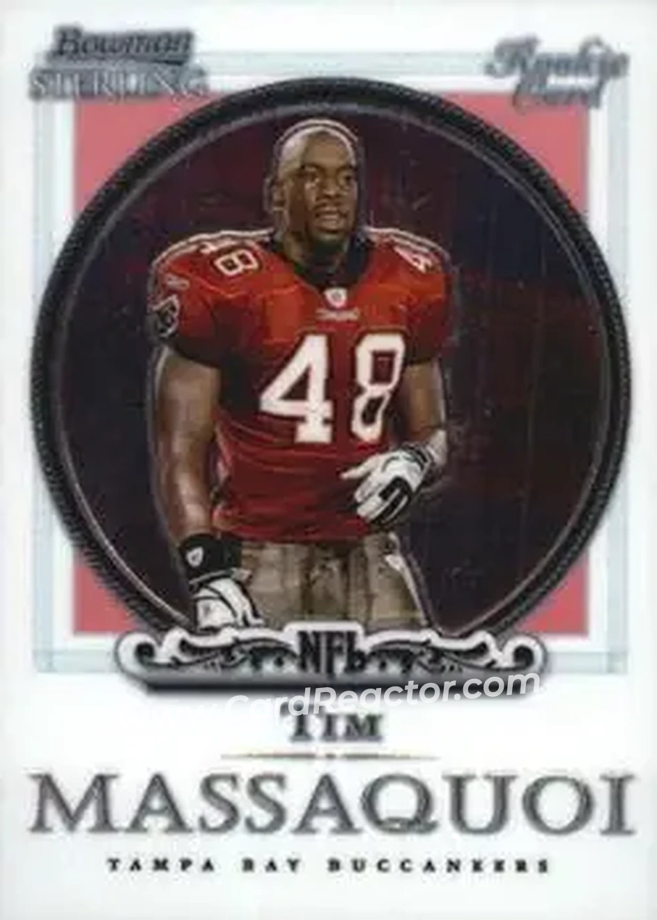 2006 Bowman Sterling #39 - Tim Massaquoi - Tampa Bay Buccaneers - Front