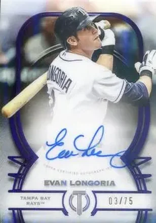 2026 Topps Tribute - Tribute Autographs Purple #TA-EL - Evan Longoria - Tampa Bay Rays