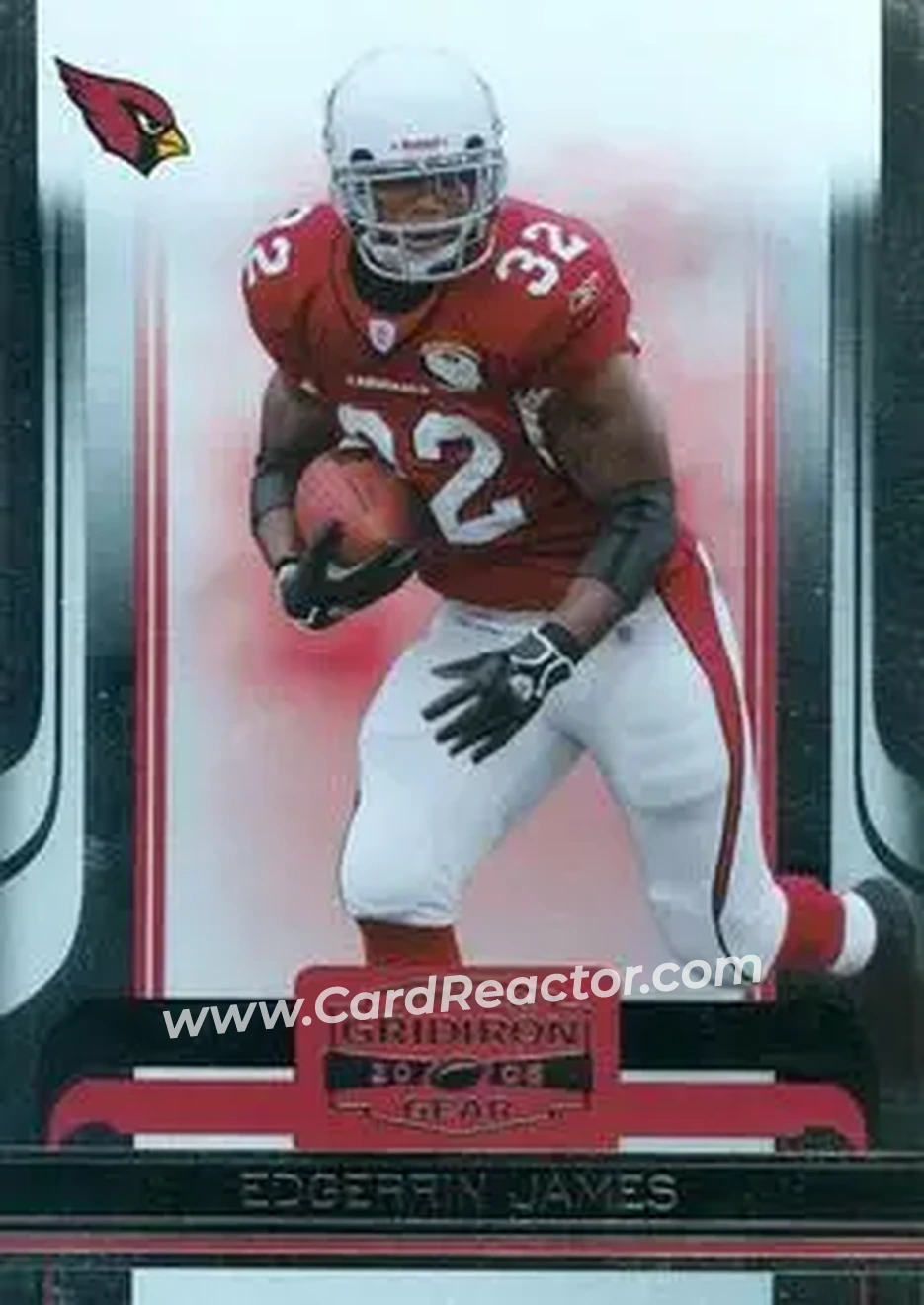 2006 Donruss Gridiron Gear #1 - Edgerrin James - Arizona Cardinals - Front 2006 Donruss Gridiron Gear #1 - Edgerrin James - Arizona Cardinals - Front