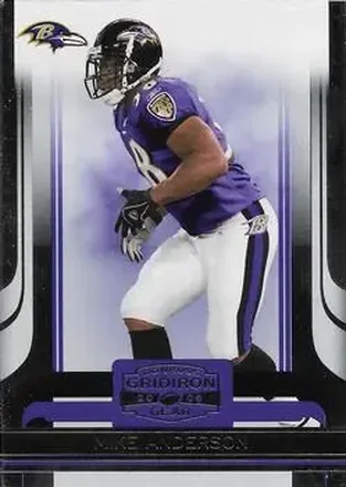 2006 Donruss Gridiron Gear #8 - Mike Anderson - Baltimore Ravens