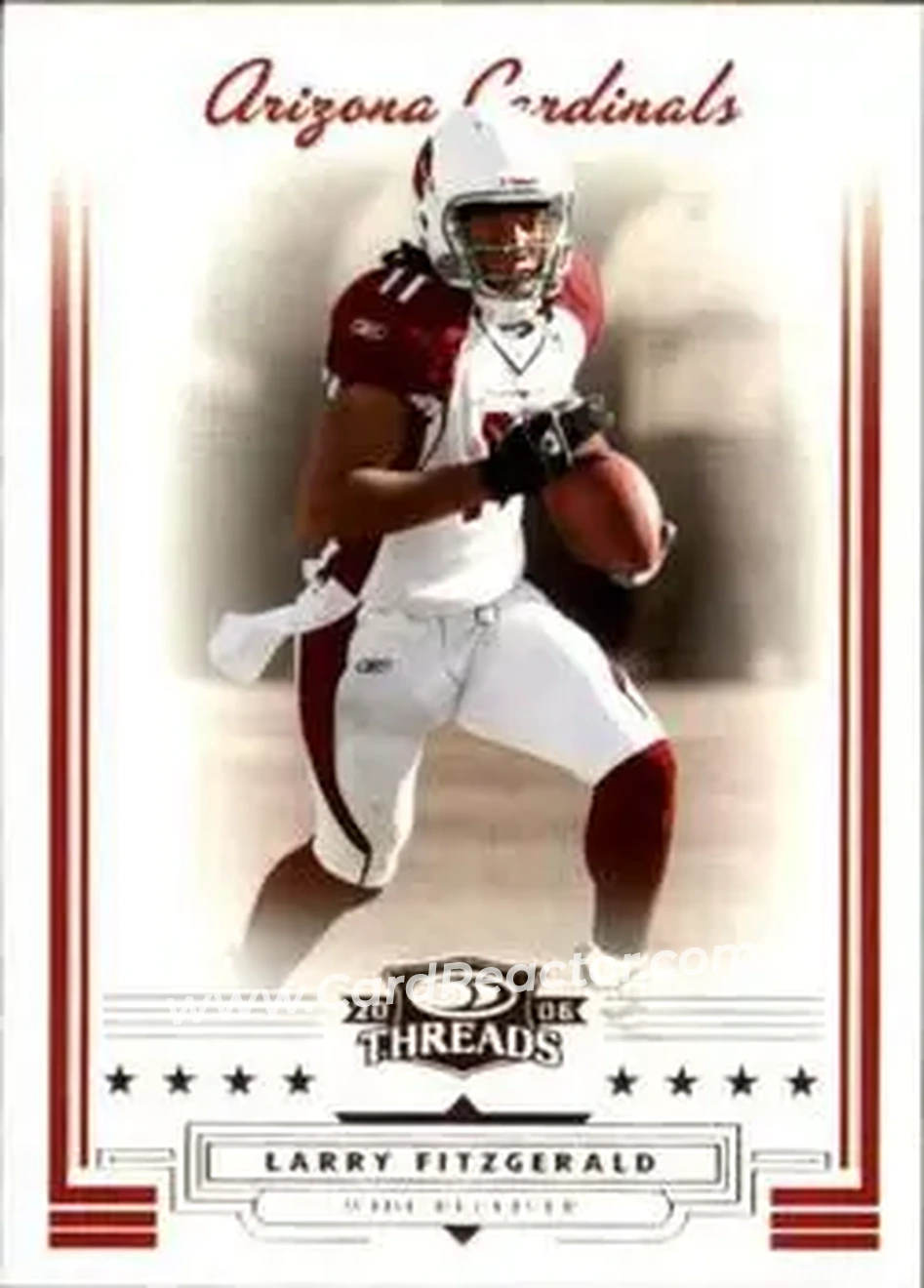 2006 Donruss Threads #21 - Larry Fitzgerald - Arizona Cardinals - Front 2006 Donruss Threads #21 - Larry Fitzgerald - Arizona Cardinals - Front