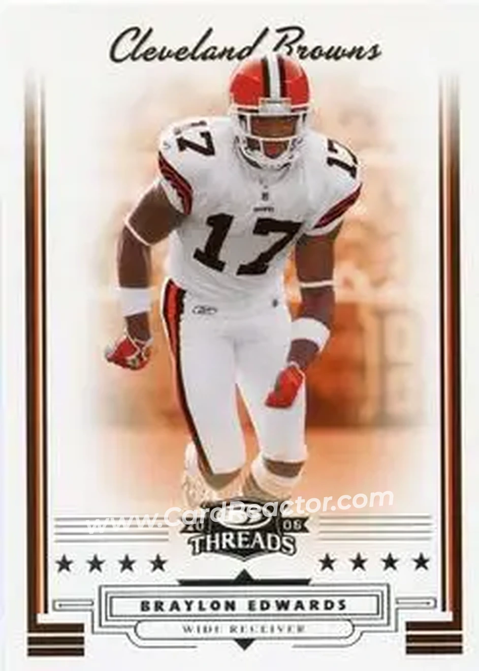 2006 Donruss Threads #1 - Braylon Edwards - Cleveland Browns - Front