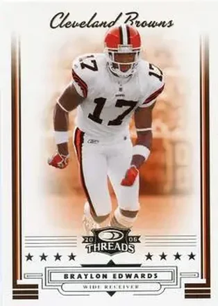 2006 Donruss Threads #1 - Braylon Edwards - Cleveland Browns