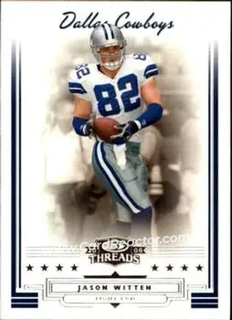 2006 Donruss Threads #2 - Jason Witten - Dallas Cowboys - Front