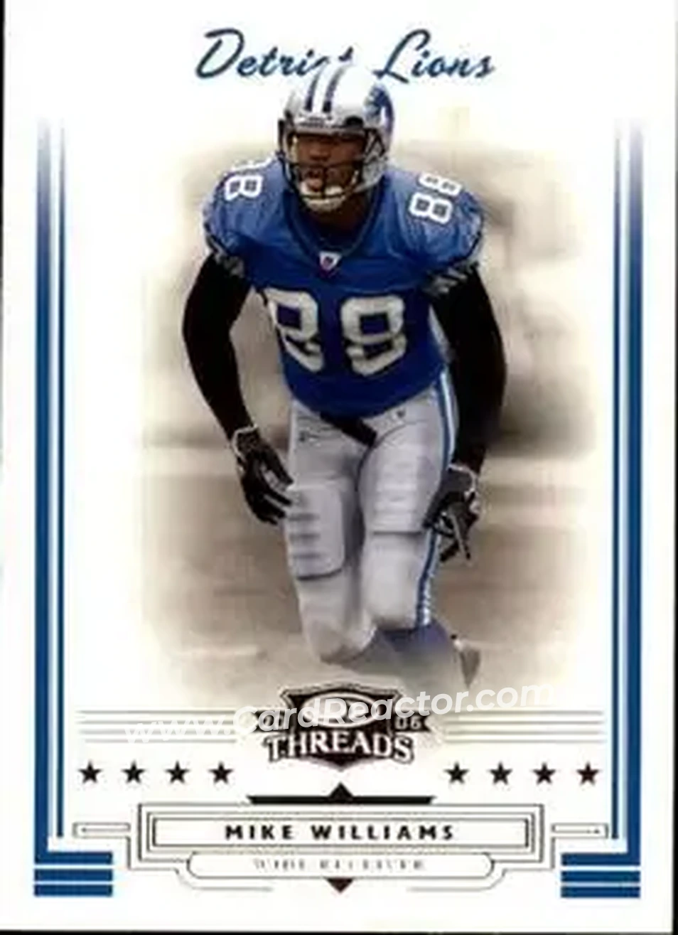 2006 Donruss Threads #8 - Mike Williams - Detroit Lions - Front