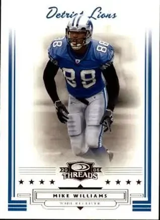 2006 Donruss Threads #8 - Mike Williams - Detroit Lions