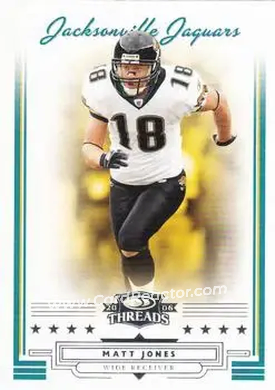 2006 Donruss Threads #15 - Matt Jones - Jacksonville Jaguars - Front