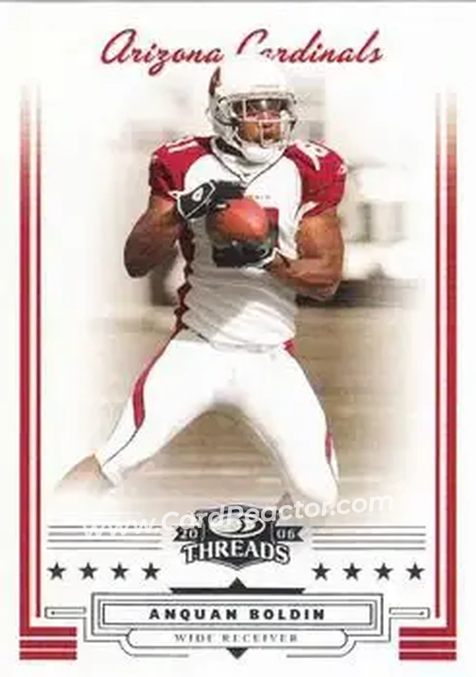 2006 Donruss Threads #19 - Anquan Boldin - Arizona Cardinals - Front