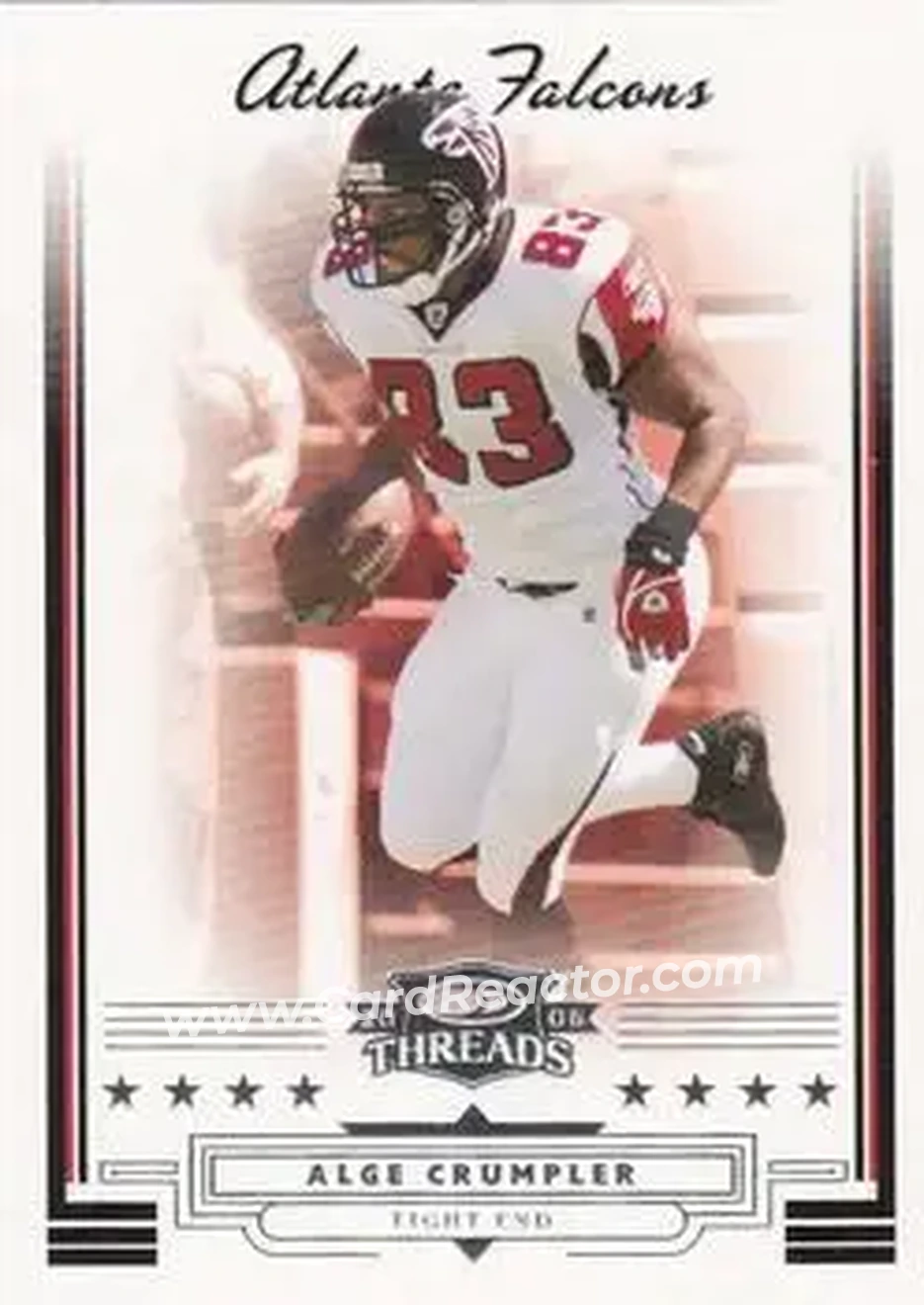 2006 Donruss Threads #22 - Alge Crumpler - Atlanta Falcons - Front