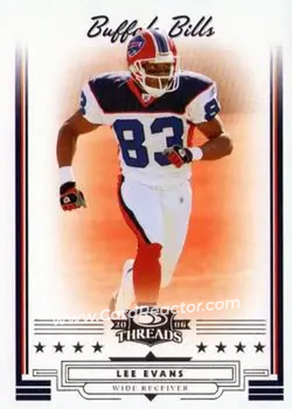 2006 Donruss Threads #29 - Lee Evans - Buffalo Bills - Front