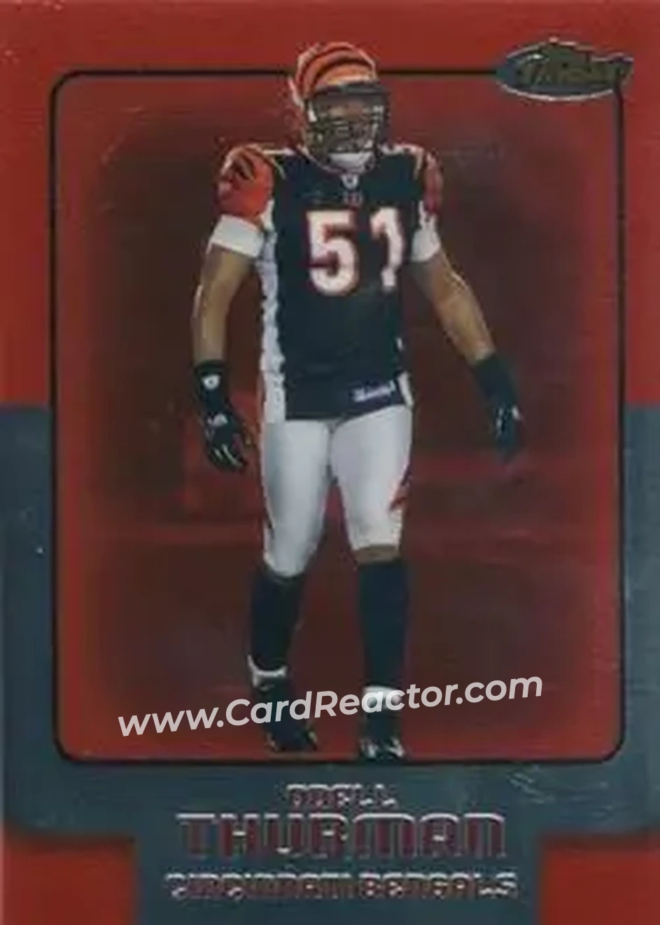 2006 Finest #6 - Odell Thurman - Cincinnati Bengals - Front